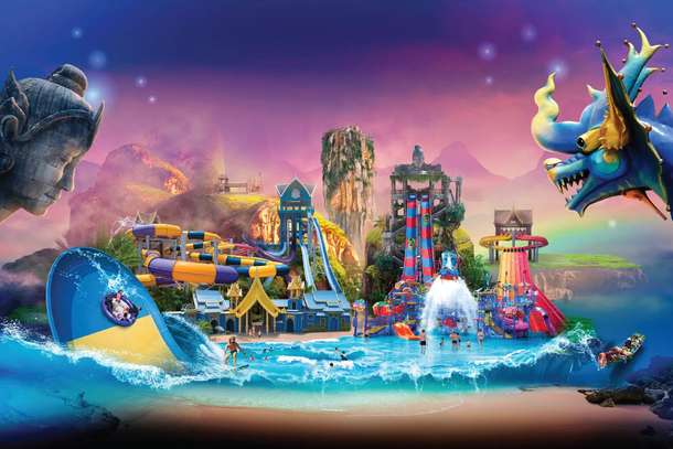 Explore thrilling water rides at Andamanda Phuket Water Park