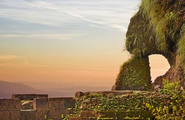 Admire the Lohagad fort, rising to an elevation of 1,033m