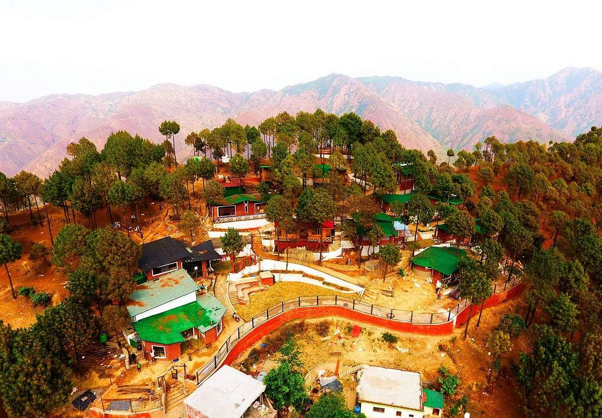 Aerial view of the resort