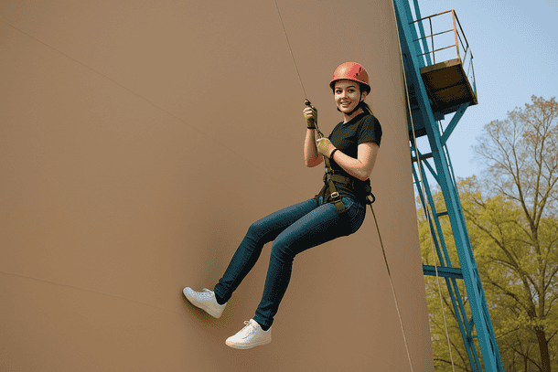 Rappelling in Shivpuri, Rishikesh