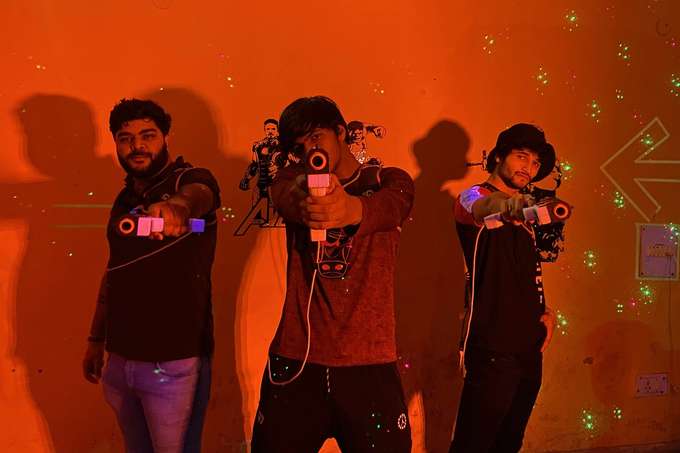 Unleash your inner warrior in a laser tag combat
