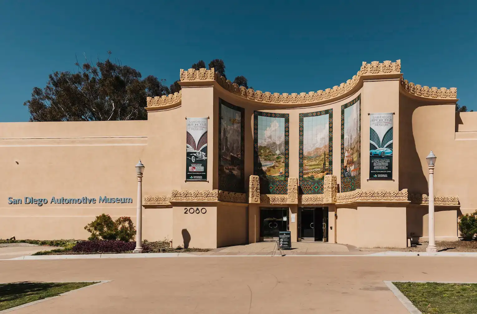 Visit the famous San Diego Automotive Museum to see the collection of classic vehicles 