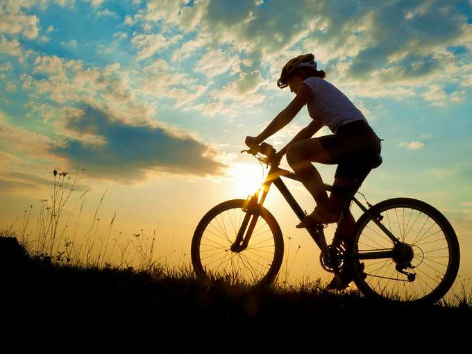 Biking at Divar Island in North Goa