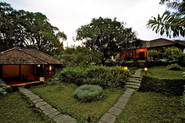 Exterior lawn view of the resort