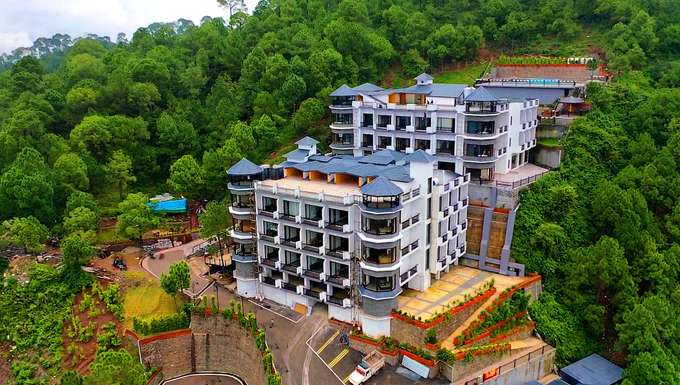 Aerial view of the Rosetum Resort 