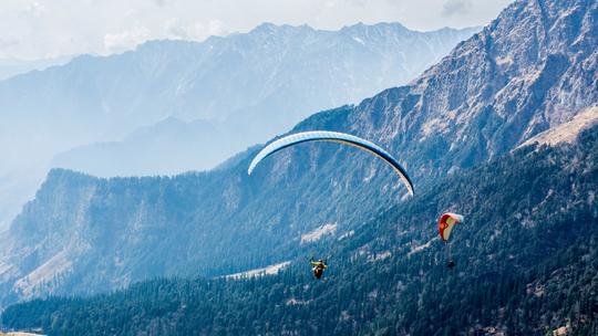 Paragliding in Solang Valley Image