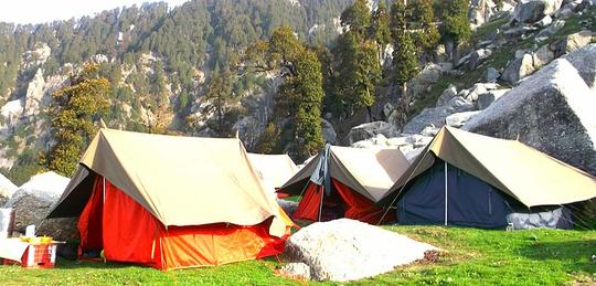 Camping At Triund Image