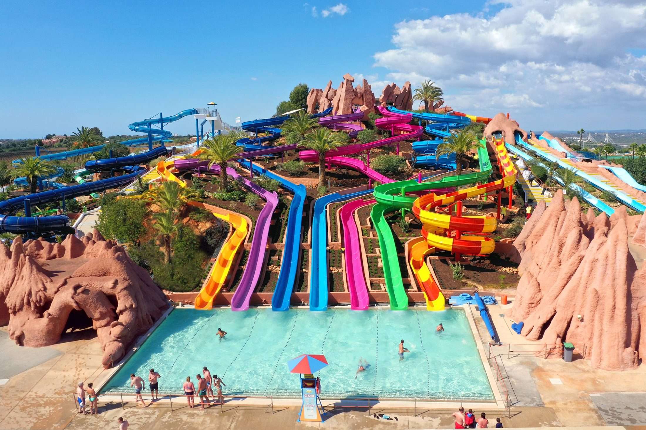 Visit the famous Slide & Splash Water Park and explore its 25 attractions