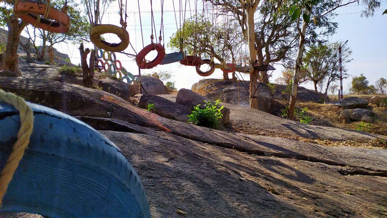 Hilltop Camping At Devarayana Durga Image