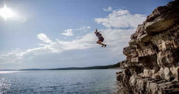 Leap into the thrill at Camp Advait’s cliffs