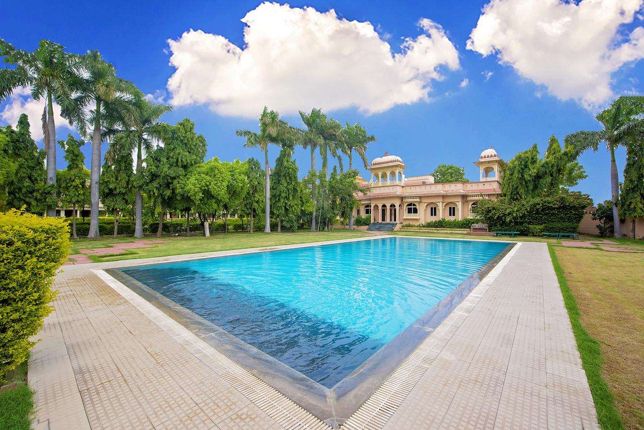 Front view of the resort