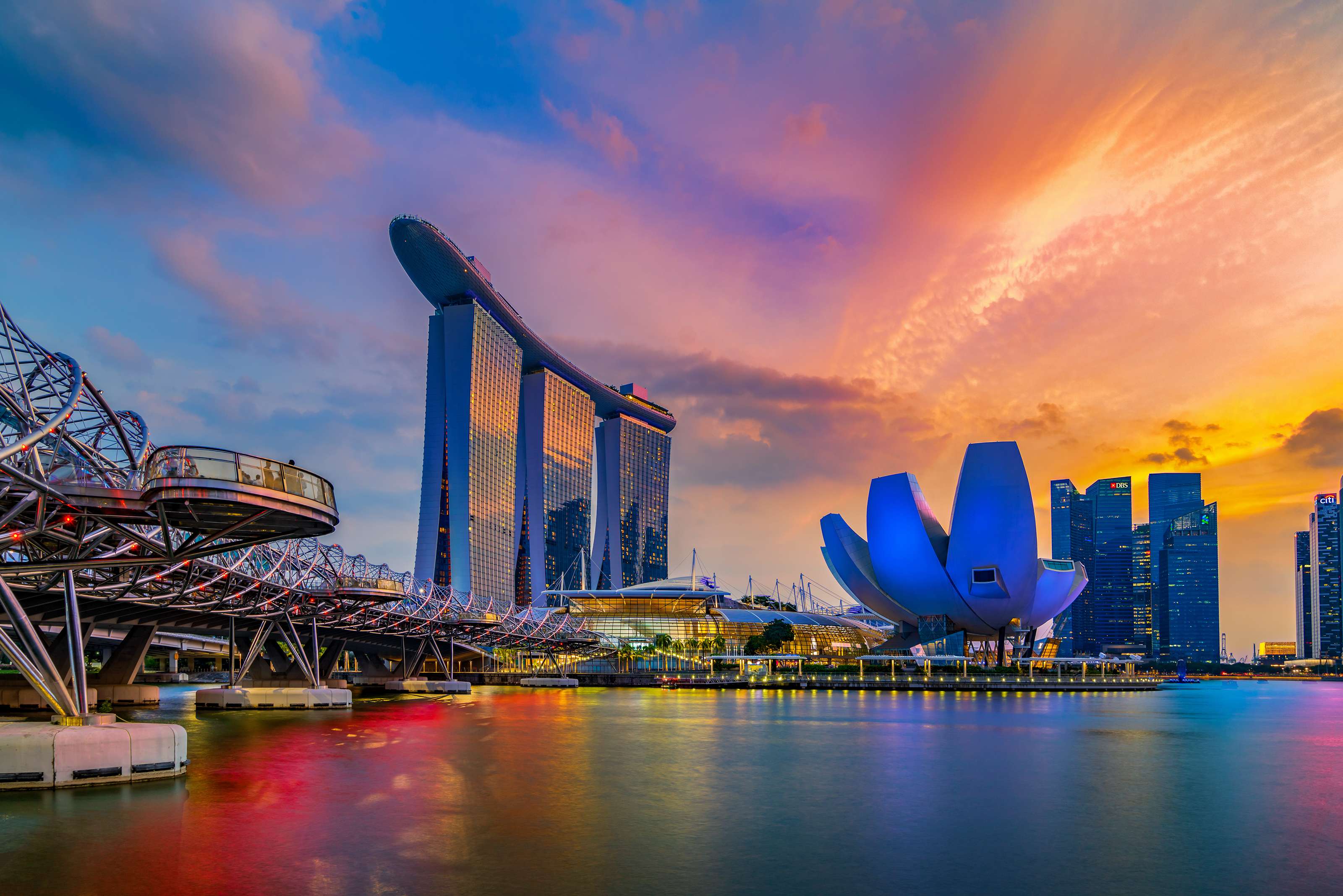 Sunset views in Singapore