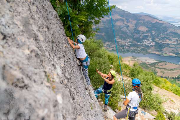 Rappelling at Ramanagara Hill