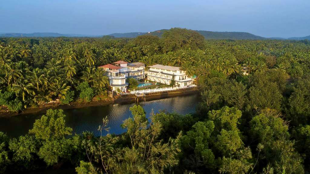 Aerial view of the resort