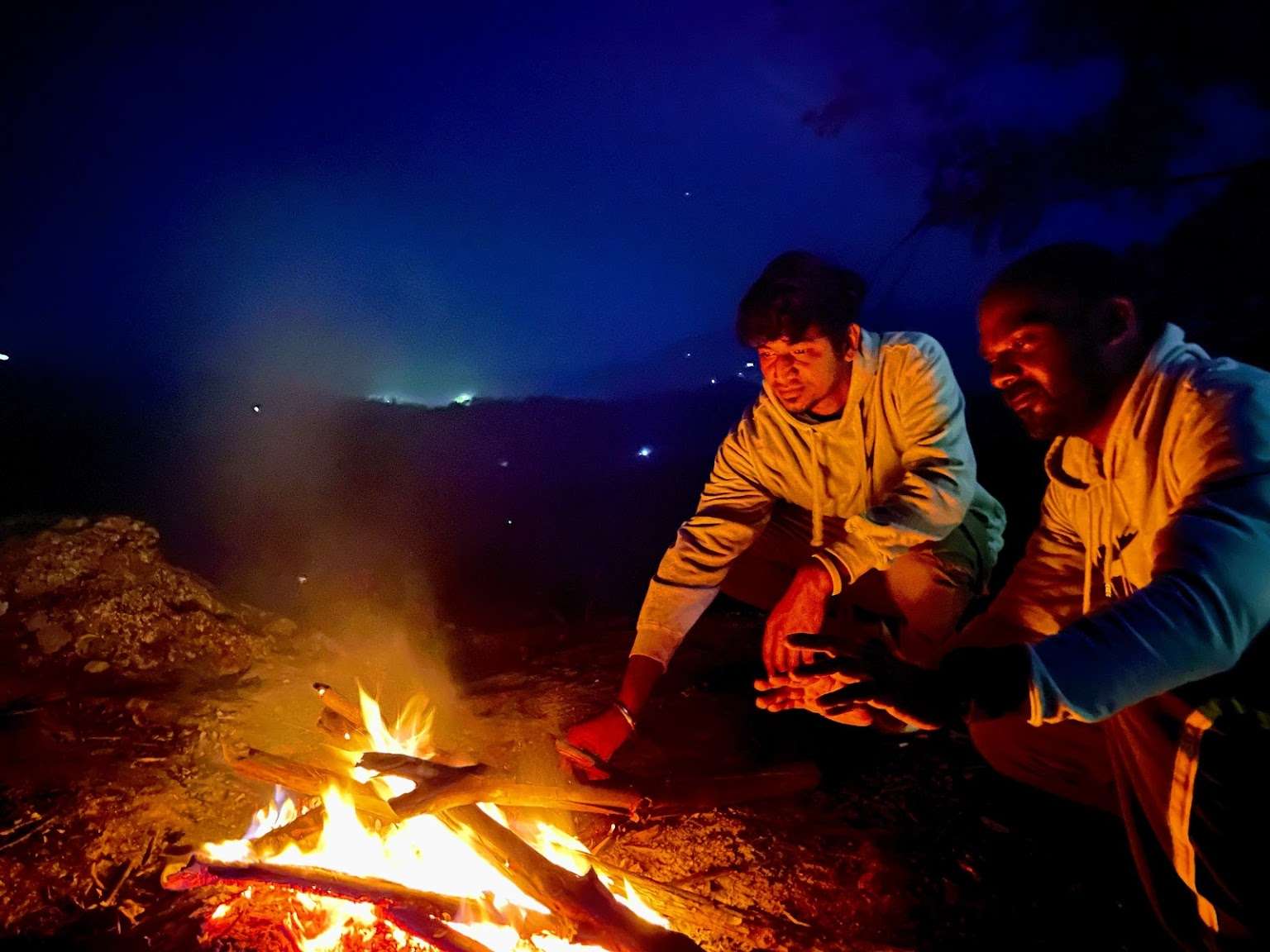 Camping On Mountain Image