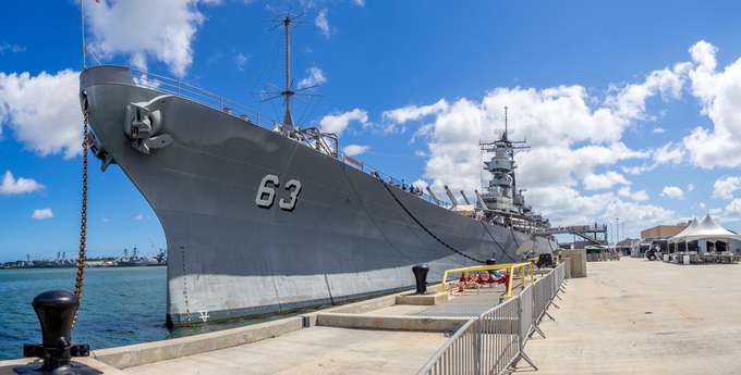 This is Battleship Missouri Memorial, the location of the treaty signing that put an end to World War II between the US and Japan