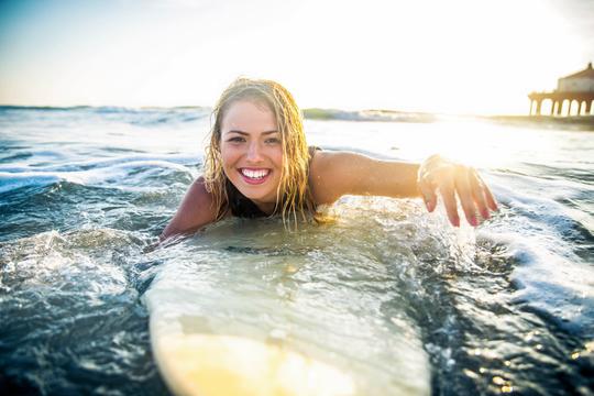 Surfing at Canggu Image
