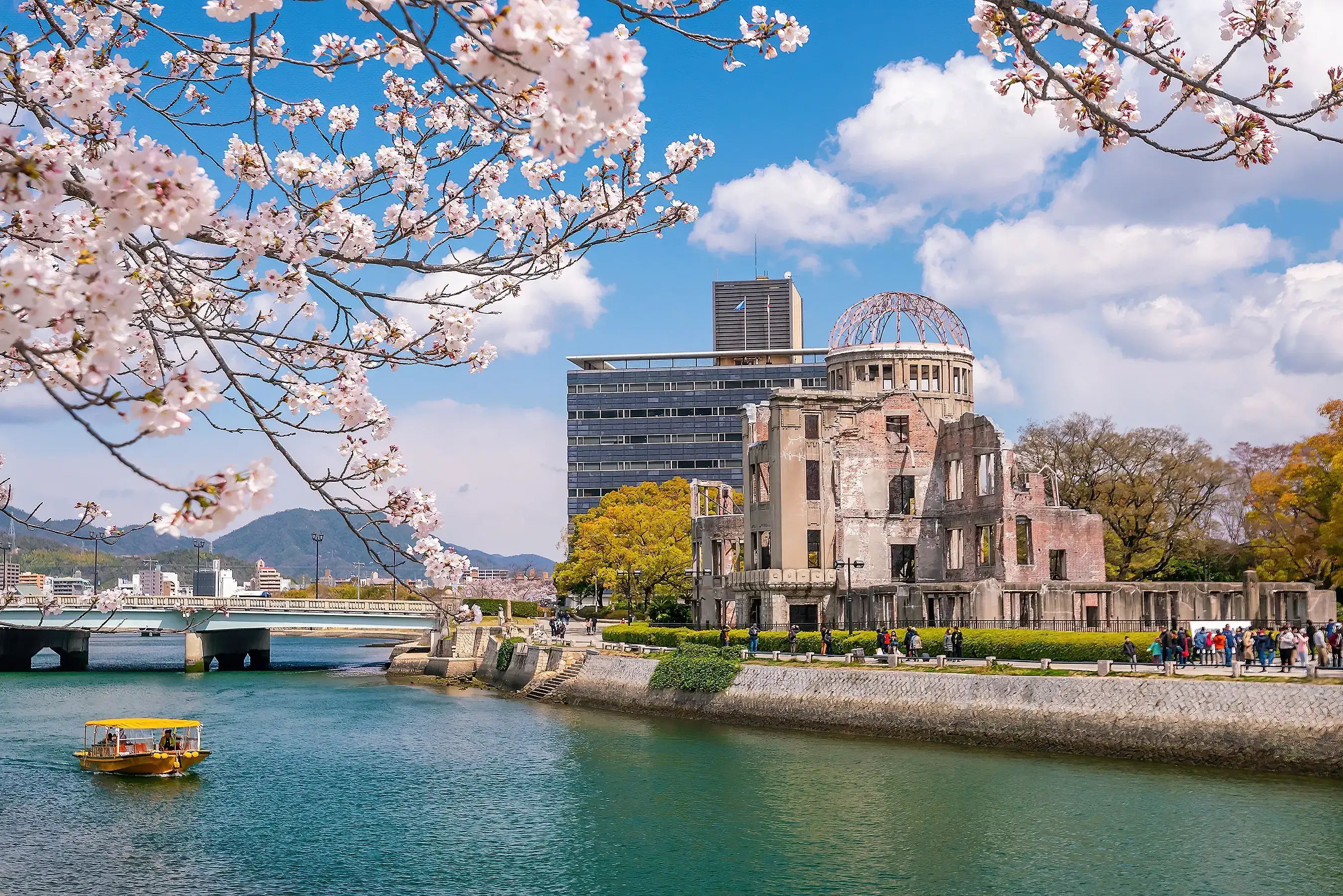Take in the sstunning views of the Hiroshima Skyline