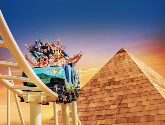 Experience heart-stopping drops, twists and turns at Belantis' roller coasters