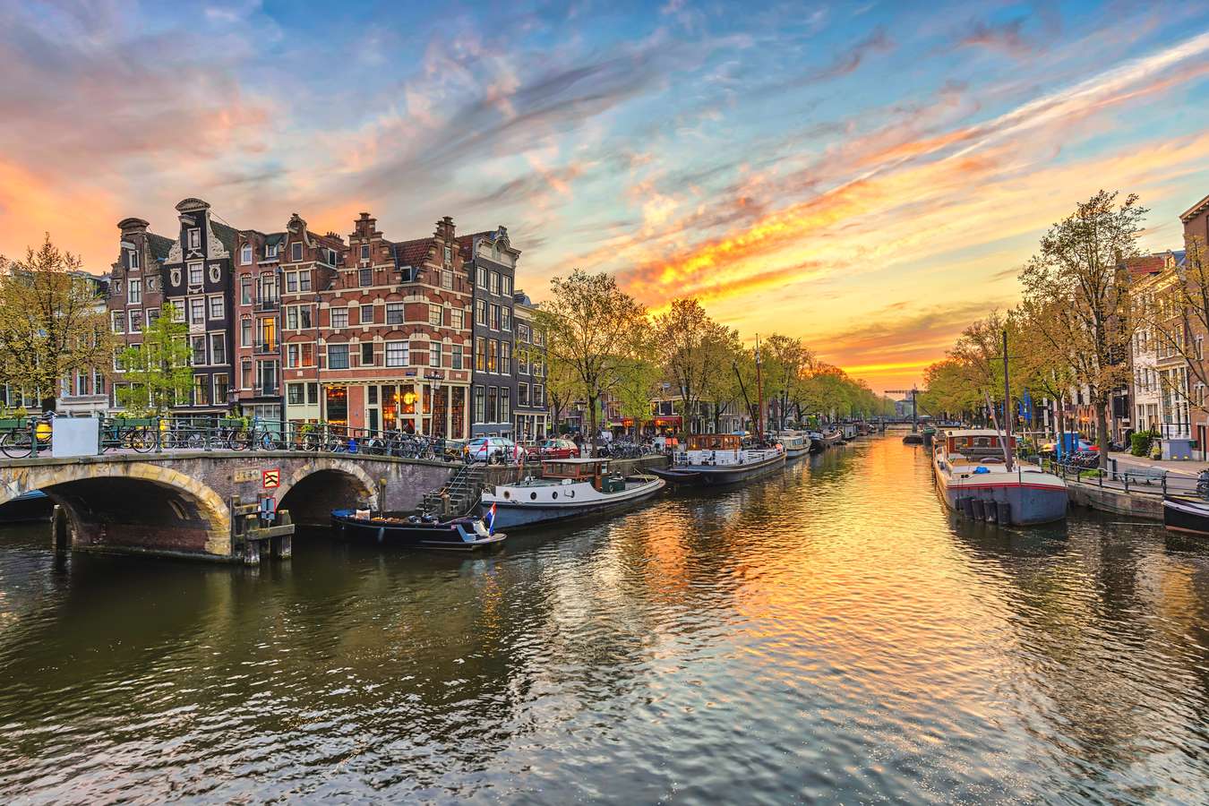 view of Amsterdam canals