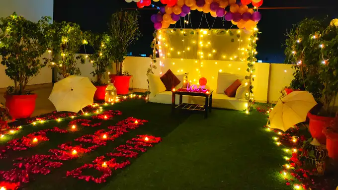 Enjoy Whimsical Cabana Rooftop Dinner in Gurgaon