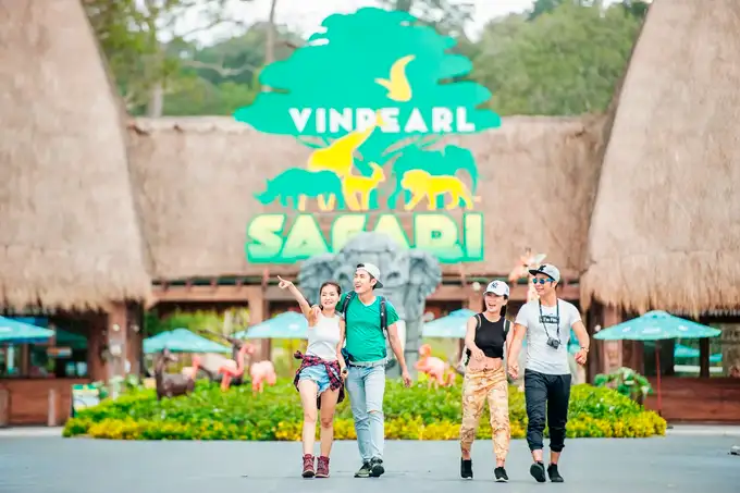 Get an immersive experience at the Vinpearl safari and get to know more about animals and their habitats