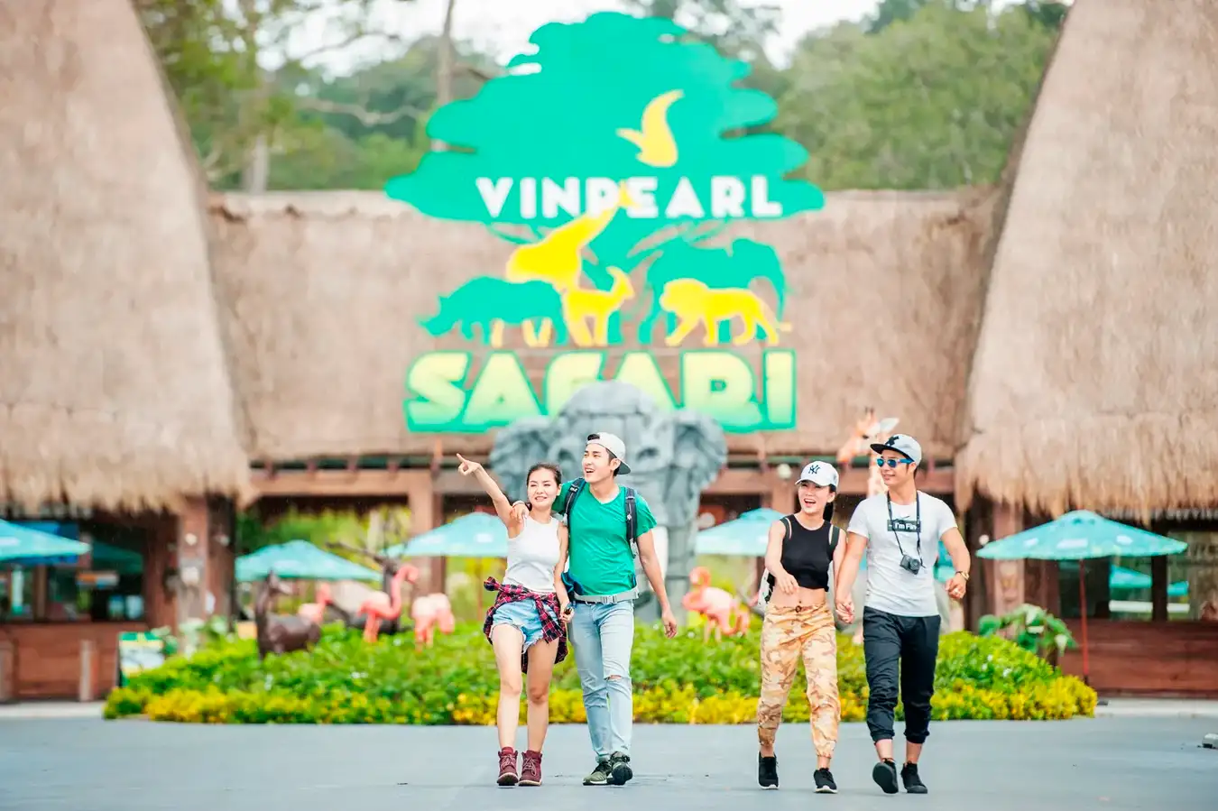 Get an immersive experience at the Vinpearl safari and get to know more about animals and their habitats