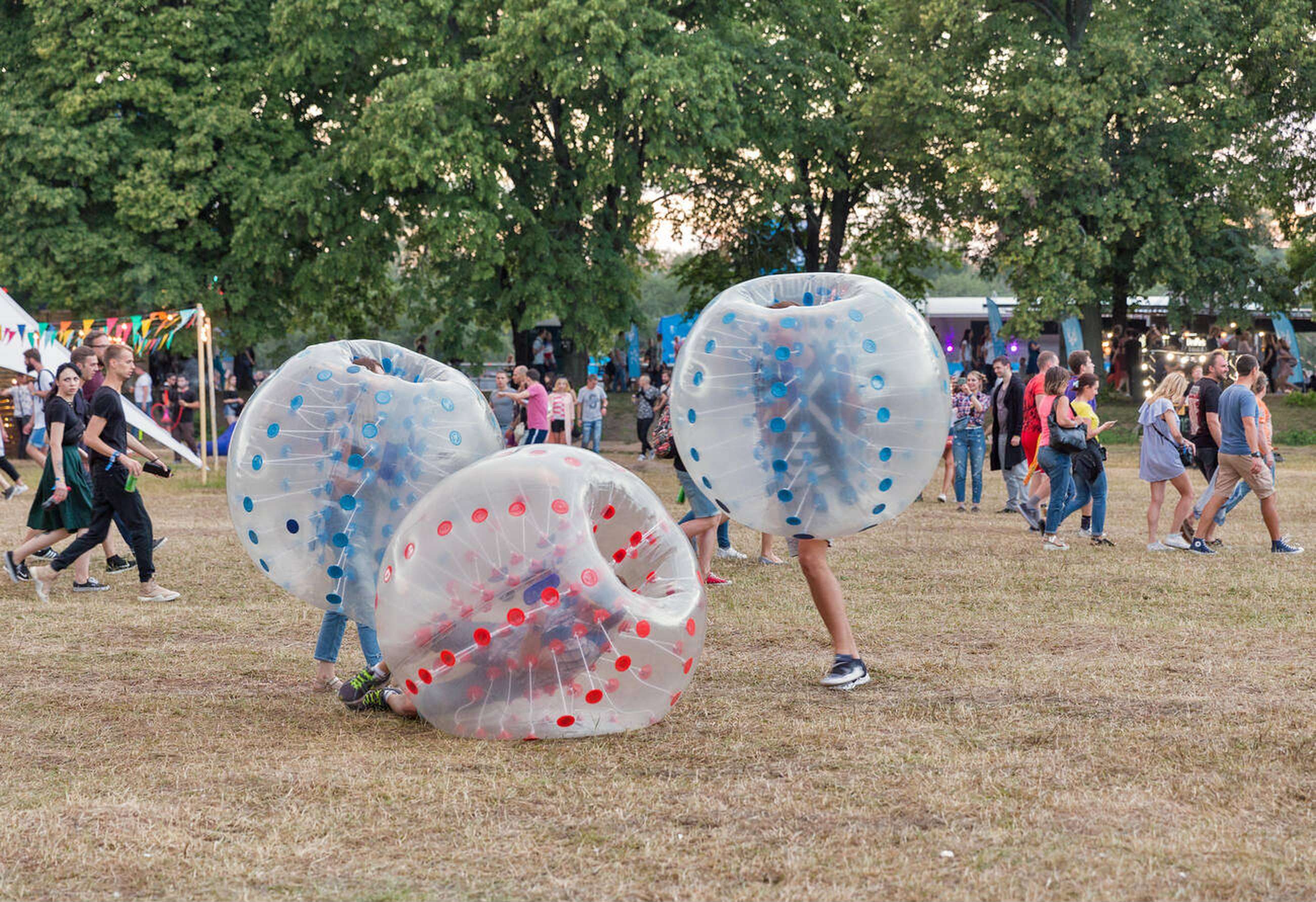 Bounce, laugh, and enjoy the thrill of zorbing