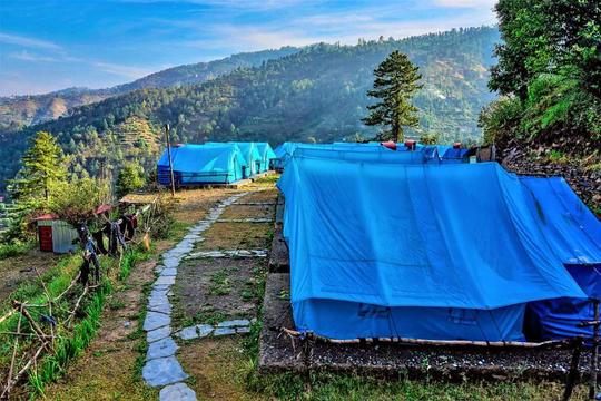 Camping With Waterfall Trekking In Mashobra Image