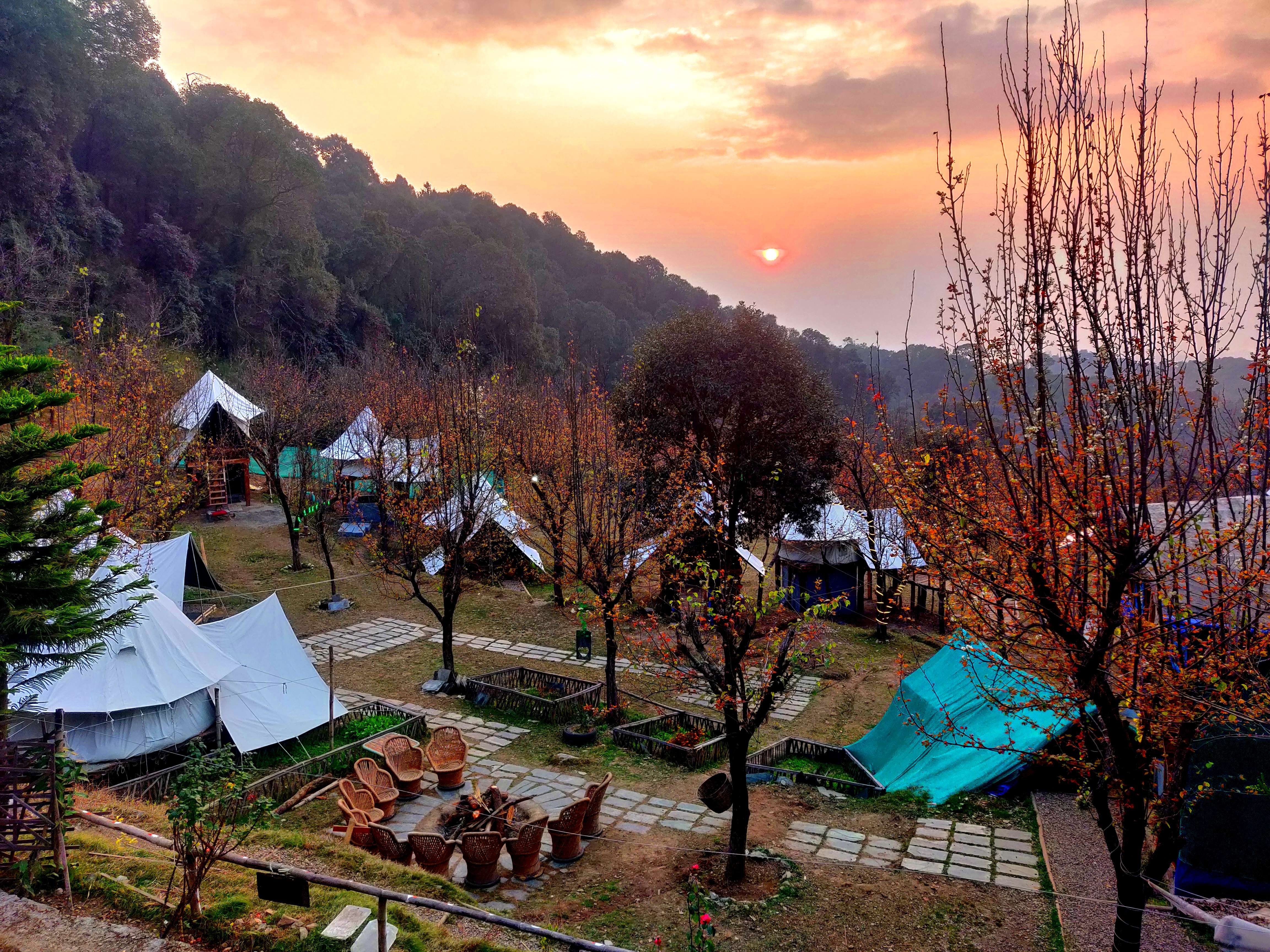 Blend adventure and relaxation with a serene camping experience in Bir Billing, surrounded by nature