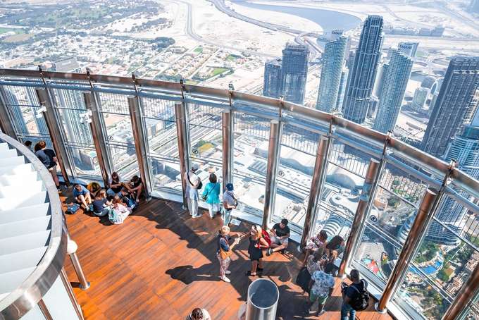 Experience the breathtaking vistas of Dubai from the Sky Views Observatory.