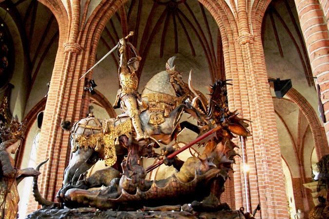 St George and the Dragon Statue