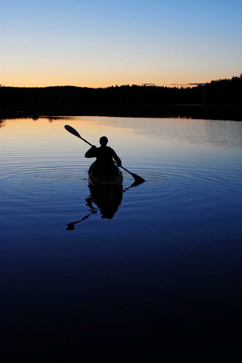 Night Paddle At Cheung Chau Island, Hong Kong Image
