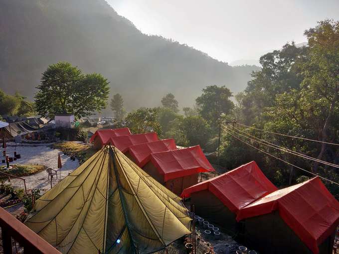 View of the valley from the campsite