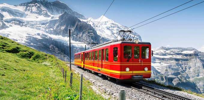 Onboard the cogwheel train and head off to Jungfraujoch