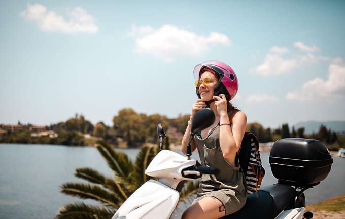 Pose on your stylish rental scooty in Raipur