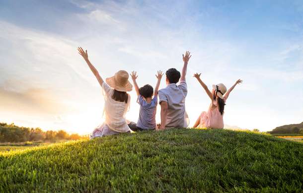 Family enjoying their time in Munnar