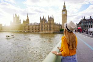Girl admiring the Big Ben