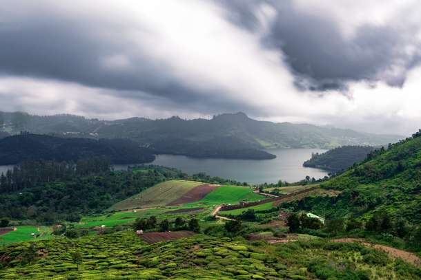 Aerial view of Ooty