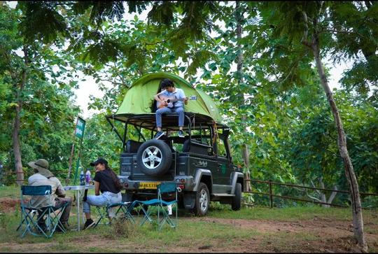 Camping At Pachmarhi Image