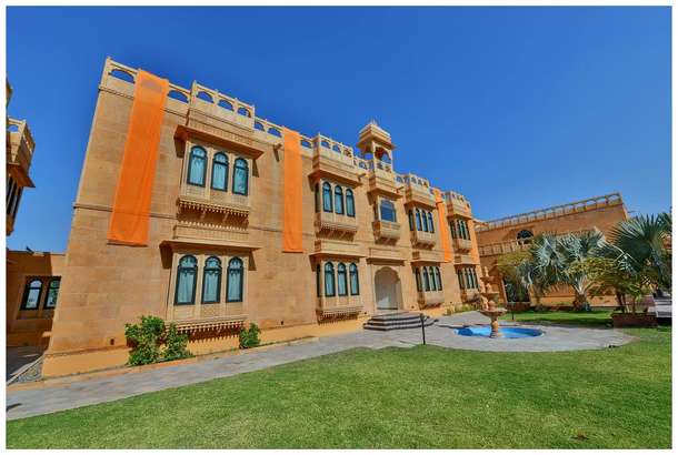 An exterior view of the resort