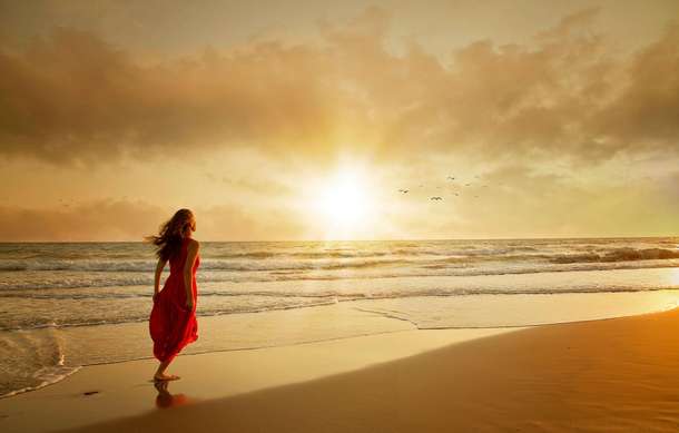 Tourist admiring the shores of Andaman Islands
