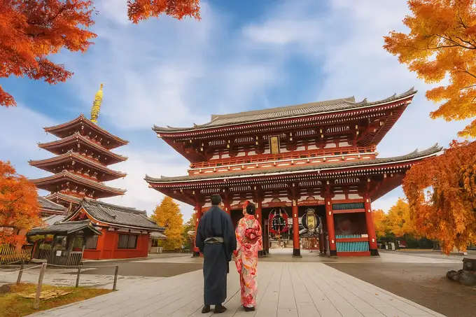 Marvel at the stunning beauty of the Sensoji Temple, Tokyo's oldest temple