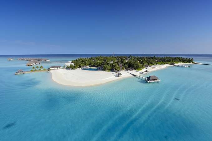 Aerial view of Velassaru Maldives