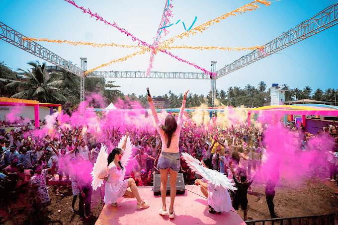 Feel the vibrant spirit of Holi come alive with music, colours, and excitement