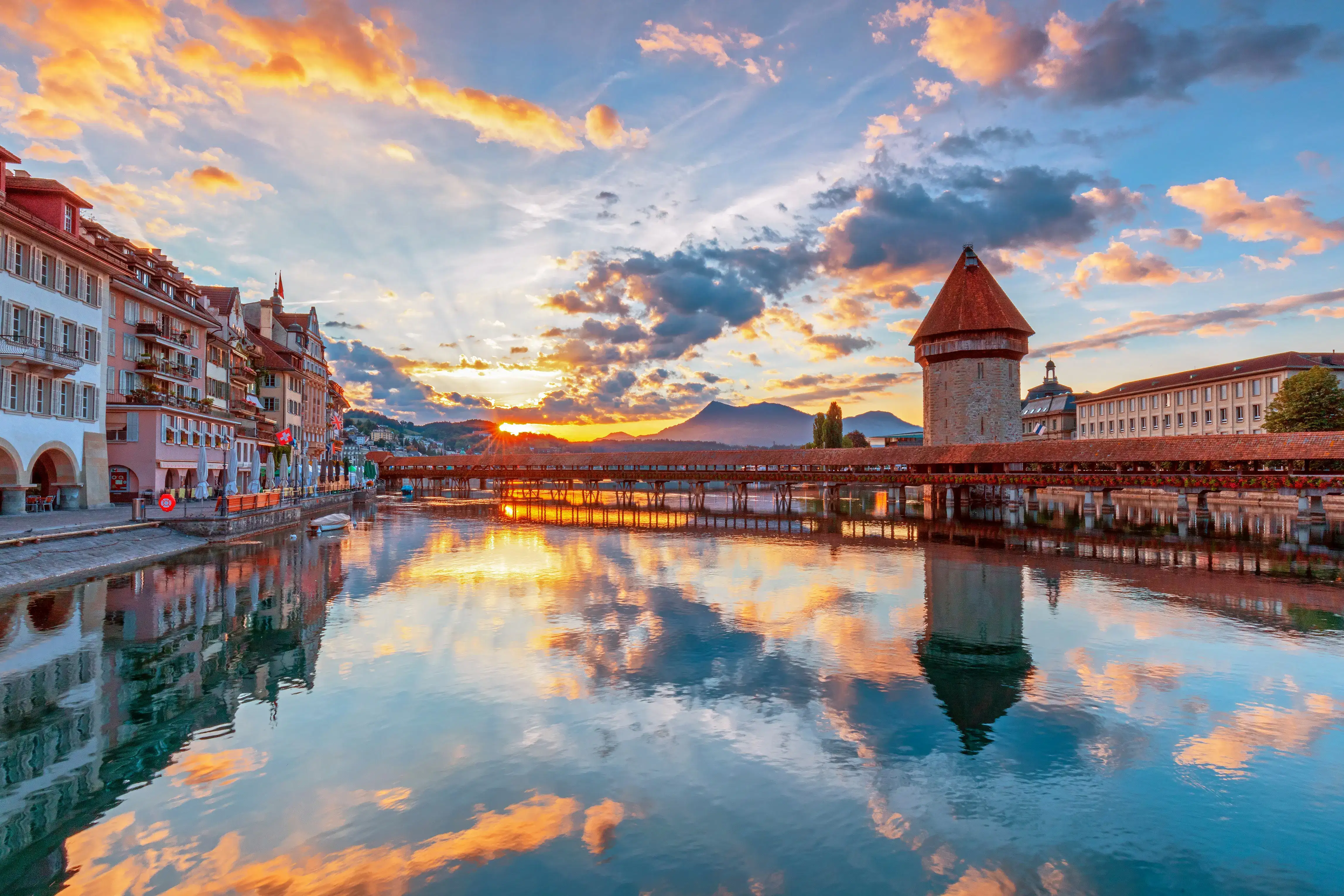 Cruise across Lucerne Lake with stunning alpine views all around