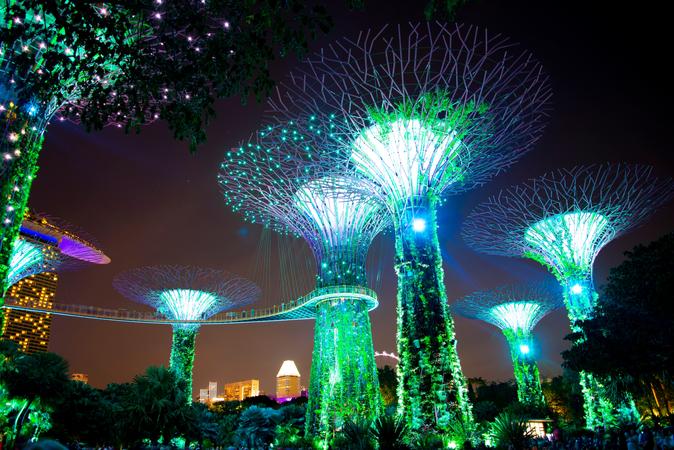 Gardens By the Bay Light Show (Garden Rhapsody)