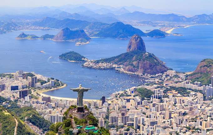 Admire the cityscape of Rio De Janeiro