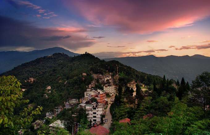 View from helipad, Pelling