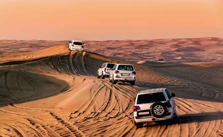 Enjoy a desert safari on the soft sands 